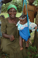 Mother and baby, immunisation outreach, Ibulanku Uganda